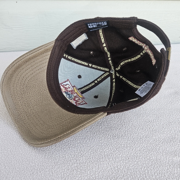 Wrangler NFR Las Vegas Limited Edition Baseball Cap 2016 Brown Wool Adjustable - Picture 7 of 9